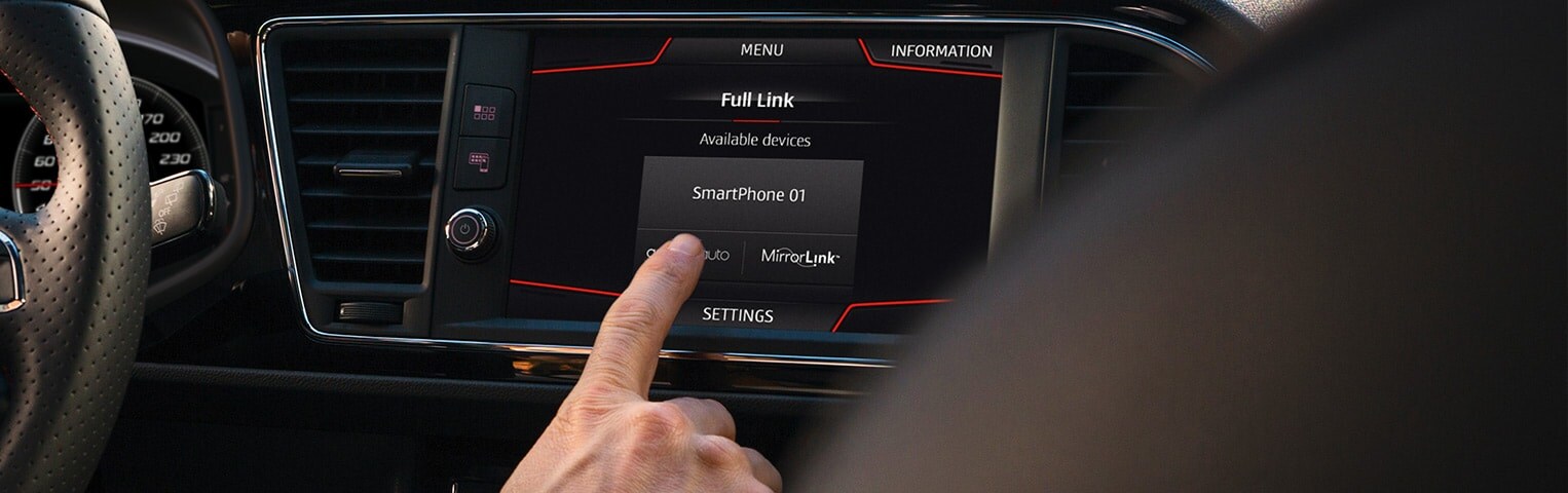 enjoy the connectivity technology of our cars seat