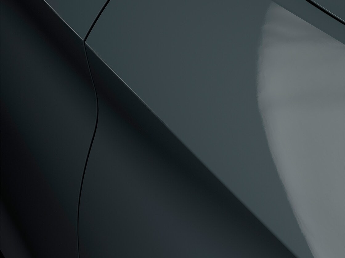 SEAT Leon Estate in Fiord Blue with a soft finish, close up of car body.