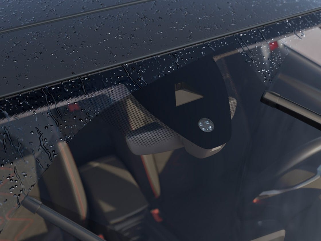 The new seat leon sportstourer’s light and rain sensor functionality with automatic lights and wipers, part of the convenience pack, offering enhanced safety with parking sensors and adaptive cruise control.