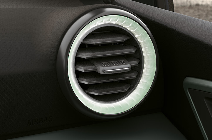 SEAT Arona airvents with LED lighting