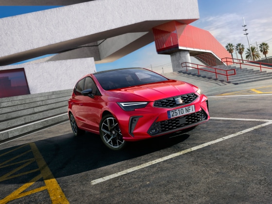 Side view of the seat ibiza fr trim parked outdoors 