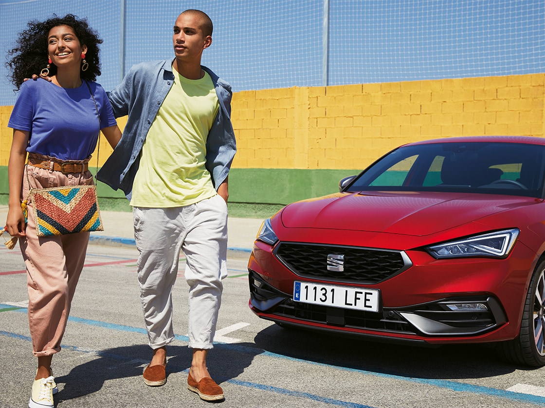 SEAT Care plan with warranty, maintenance, and insurance for an easy monthly fee, offering up to 50% savings.