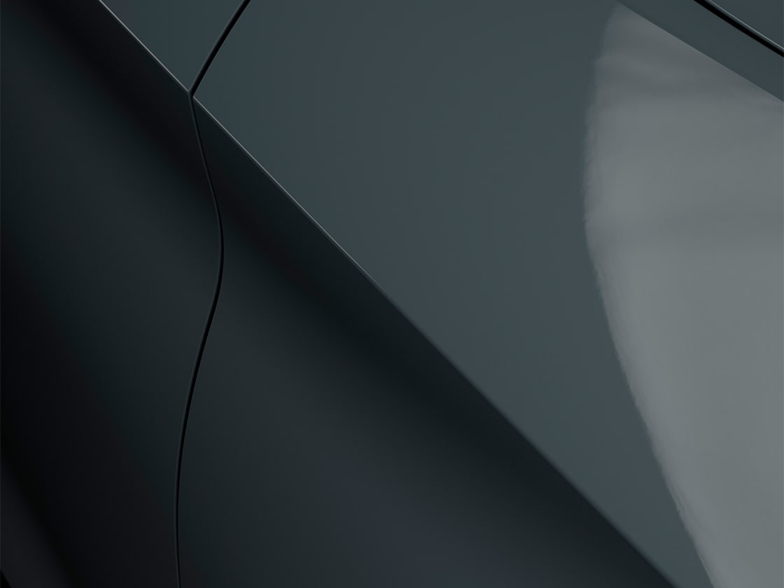 SEAT Leon Estate in Fiord Blue with a soft finish, close up of car body.