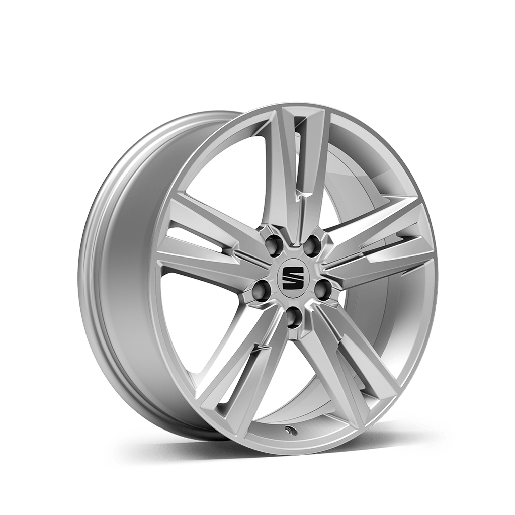 18" 'Brilliant Silver' alloy wheels for SEAT Ateca FR