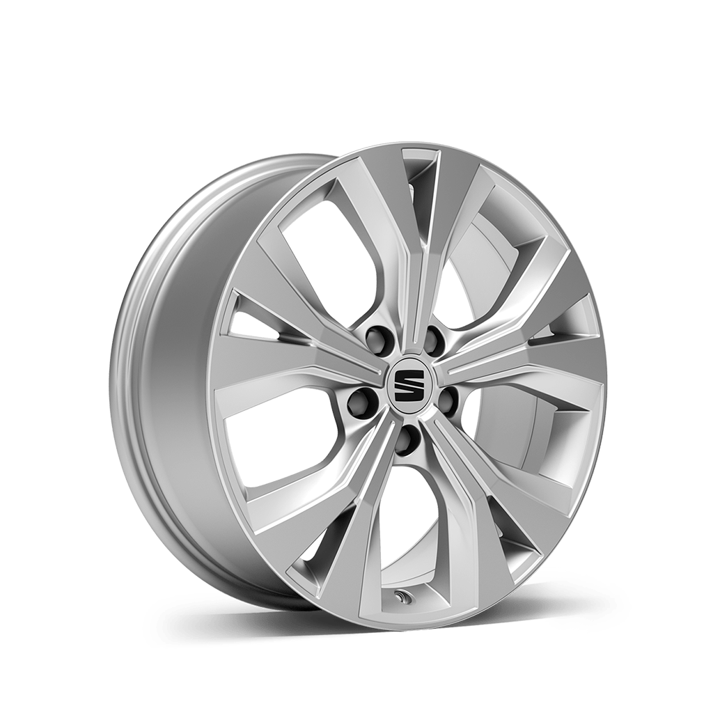 18" 'Brilliant Silver' alloy wheels for SEAT Ateca XPERIENCE